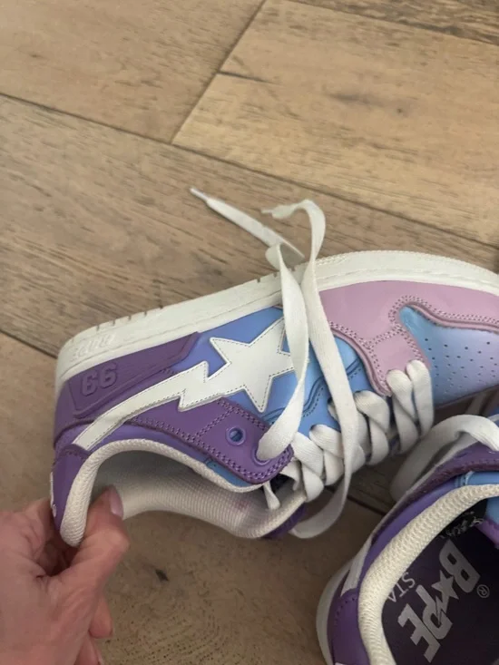 Bape Pastel Gradient BAPE STA Sneakers - Pink, Purple, Blue - Picture 4 of 4